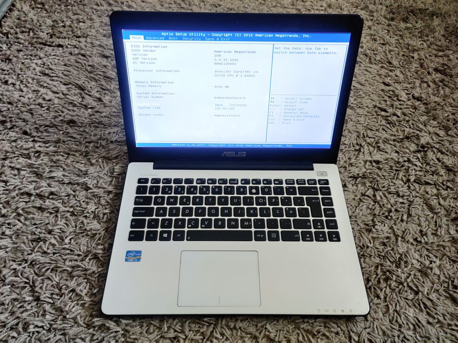 Portátil Asus X402CA Peças