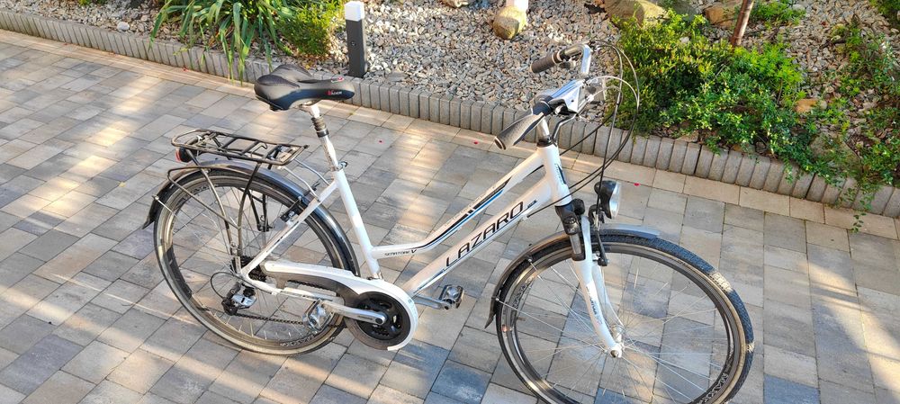 Rower damski męski lazzaro senator V miejski super stan.