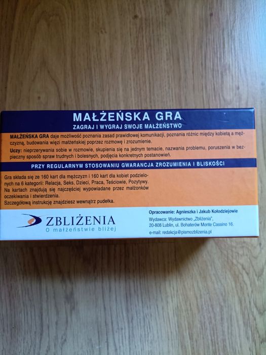 Gra małżeńska - gra towarzyska