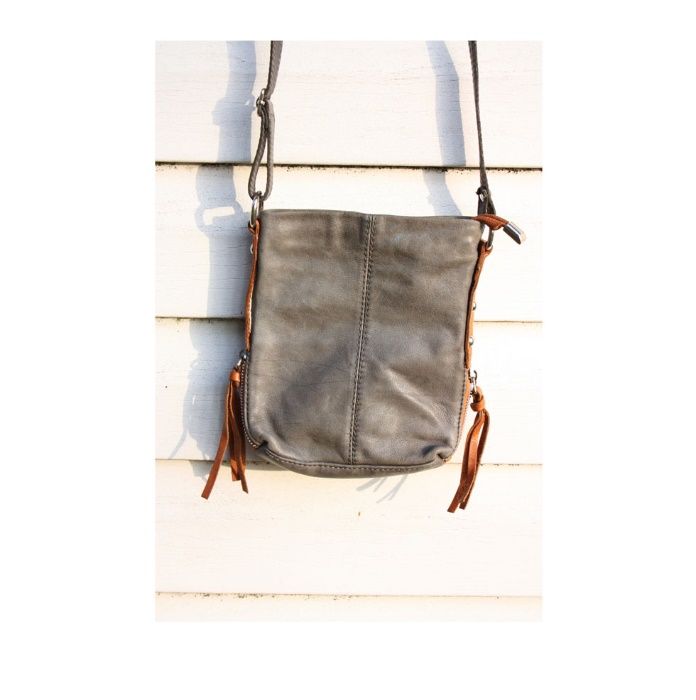 Torebka boho skóra naturalna
