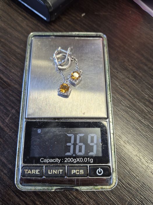 Серебряные серёжки  3.69 грамма