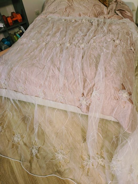 Komplet firanek 2x 5 m organza