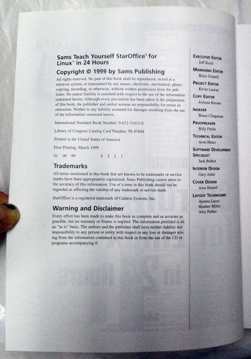 Livro Teach Yourself StarOffice 5 for Linux in 24 h