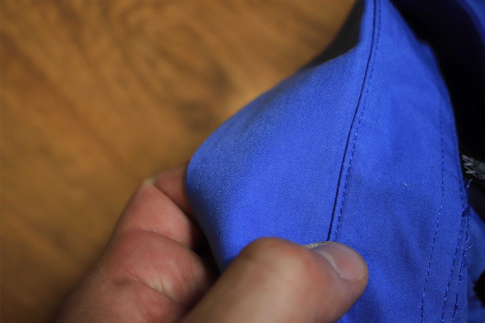 Koszula Marcel Battiston r. XXL 45/46 niebieska męska krótki rękaw gładka