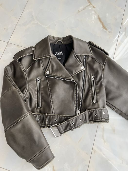 Куртка косуха Zara xs-s оверсайз