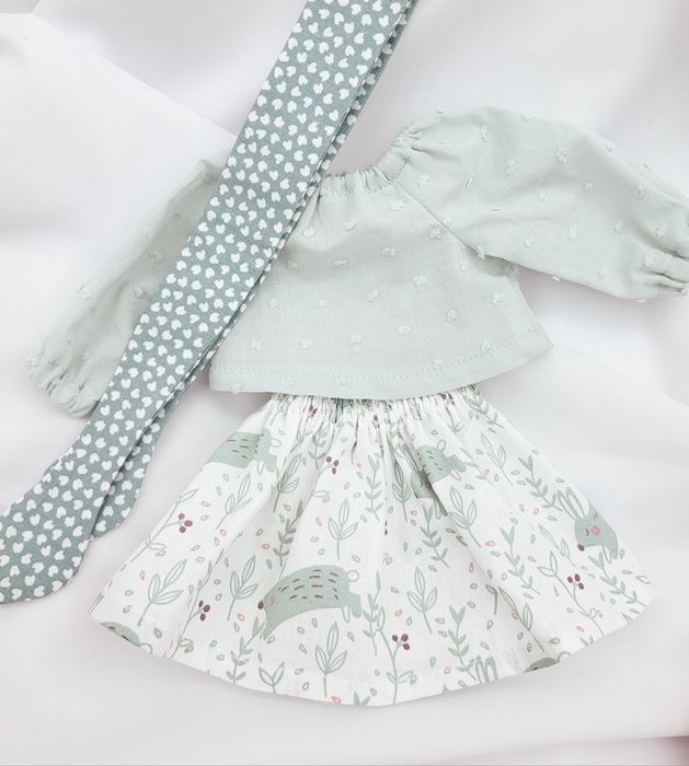 Zestaw ubranek dla lalki Myszki Uszyte Uszate