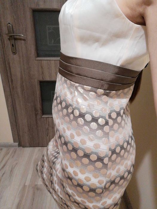 Elegancka sukienka rozmiar 40 L plus bolerko