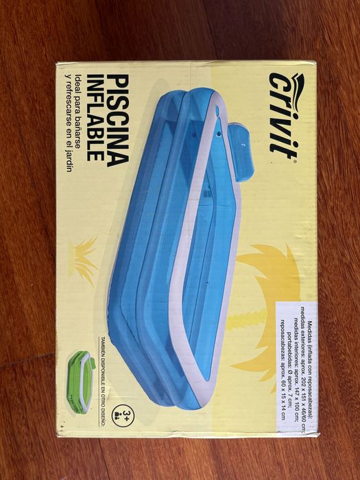 Piscina insuflável Crivit 202x151x60cm NOVA