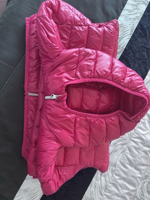 Casaco Benetton Menina Rosa 11/12 Anos – Acolchoado com Capuz
