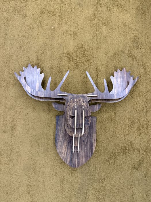 Cabeça de veado/alce para decoração em MFD