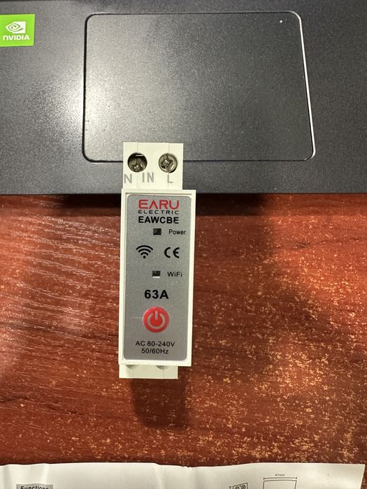 Wi-Fi реле напруги, розумний автомат 220В 63A EARU