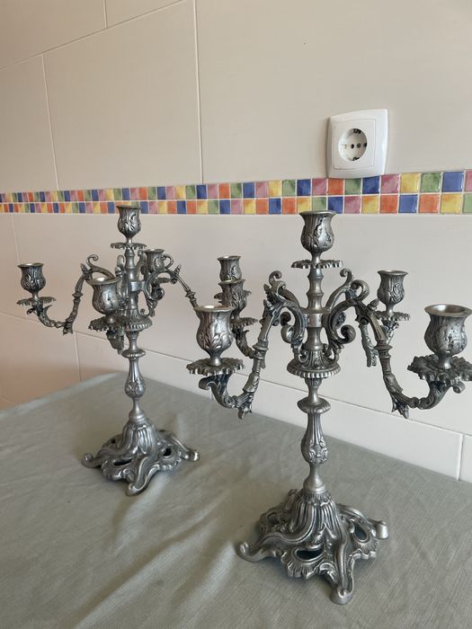 Par de Castiçais para 5 velas