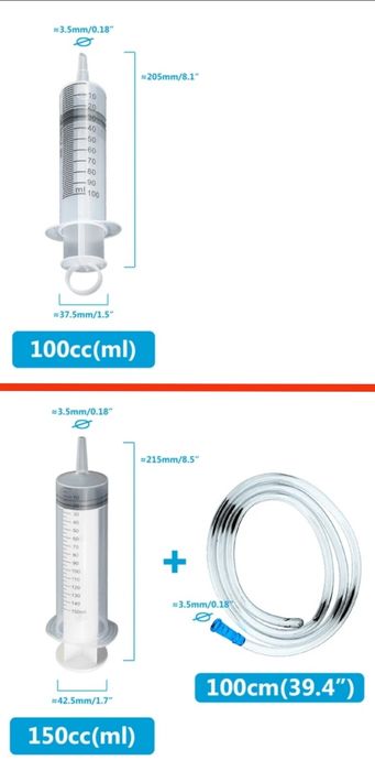 Шприц большой Шприц больших размеров Великий шприц 300мл 550мл 350мл