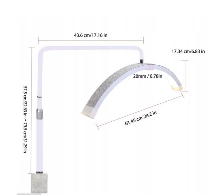 Lampa kosmetyczna półksiężyc