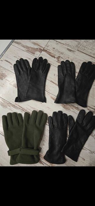 sprzedam skórzane rękawiczki do munduru wojskowego