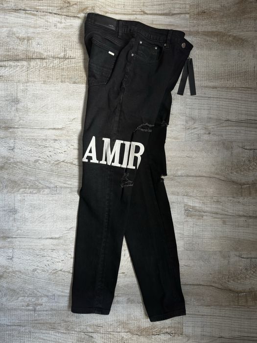 Джинсы черные Amiri (slim fit)