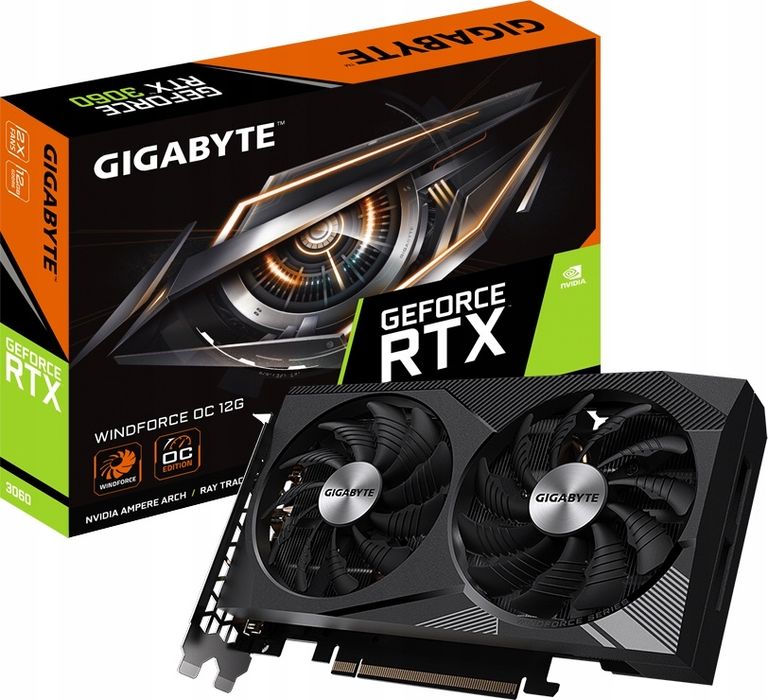 【25日までの出品】GIGABYTE RTX3060 GDDR6X 12GB GeForce RTX™ 3060 GAMING OC 12G (rev. 1.0) 主な特徴