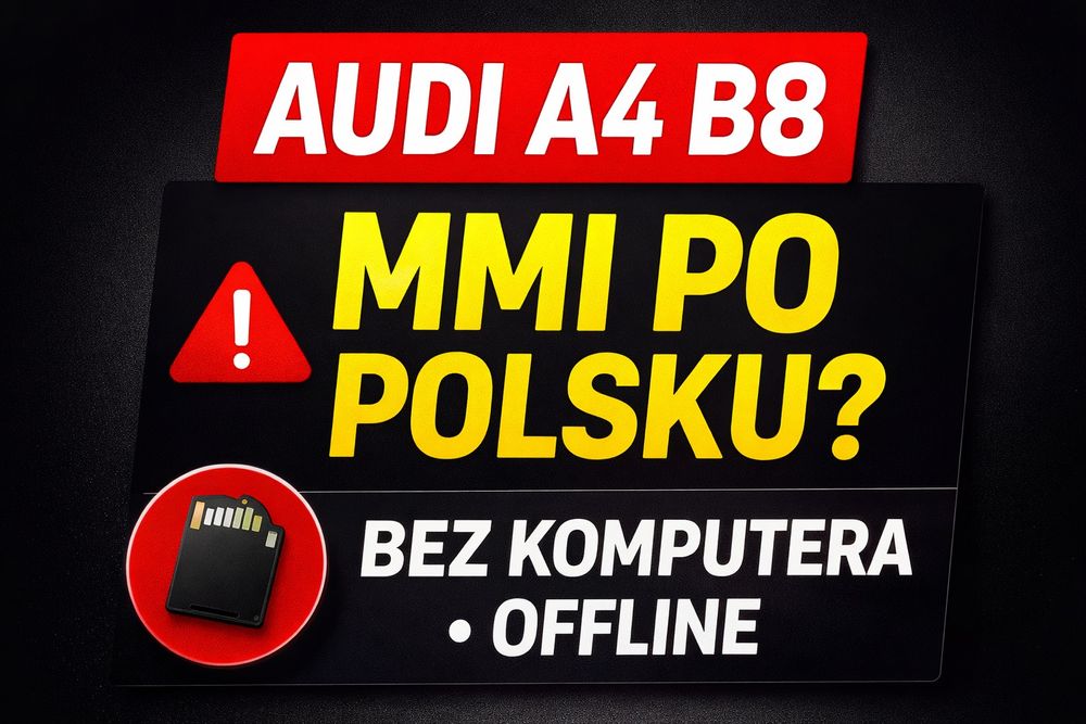 Audi A4 B8 - MMI 3G High | Polskie menu mapy (offline)