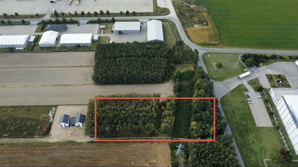 Działka usługowa Paprotnia gm. Teresin 4342 m² - Widok 2
