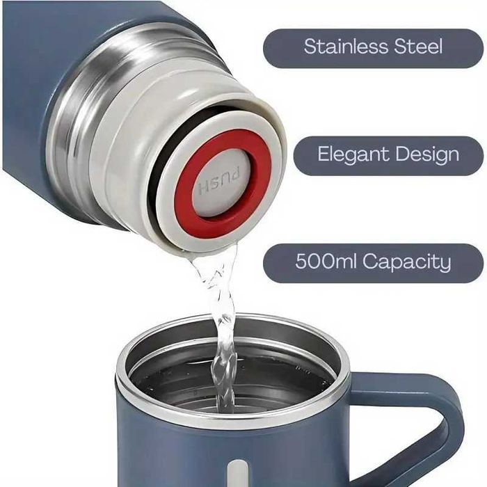 Conjuntos garrafa térmica e chávenas. Conjuntos de oferta. Novos.