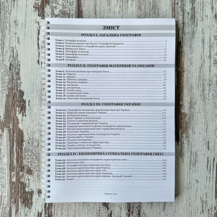 Конспект теоретичний (теорія) НМТ ЗНО географія 2026