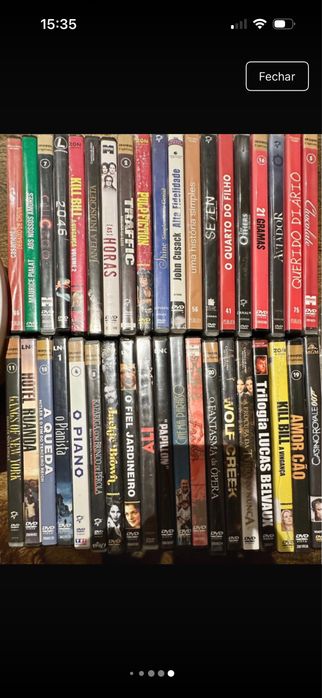 DVDs em bom estado