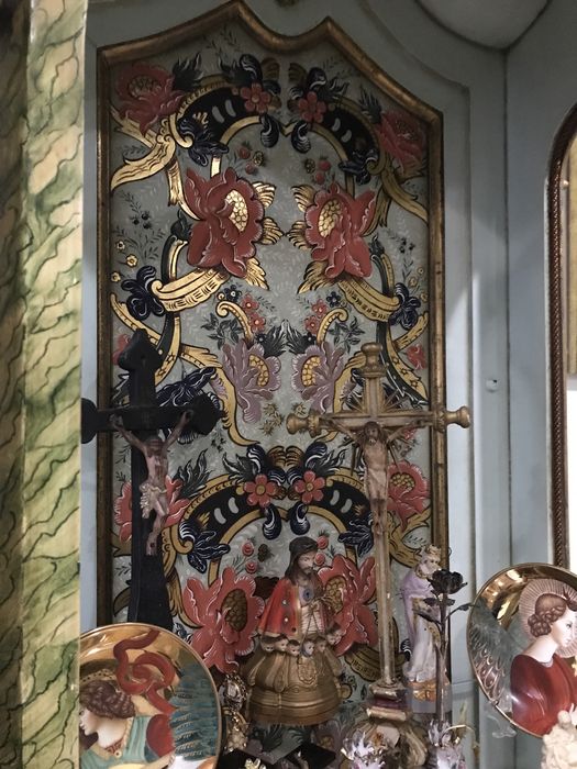 Oratório D. José / D. Maria madeira pintada