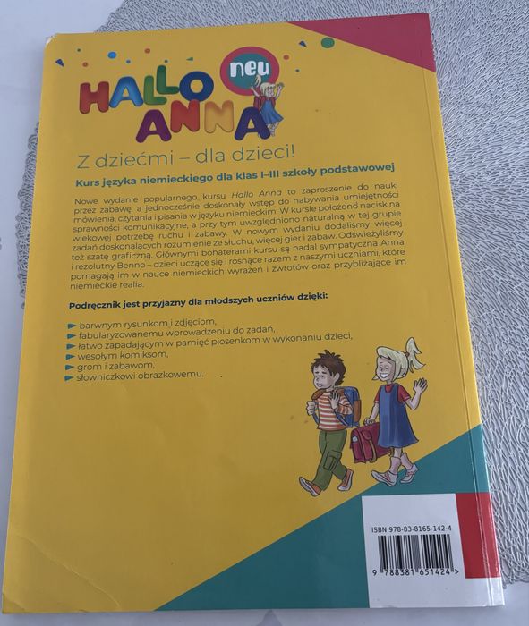 Podręcznik J.Niemiecki kl.I-III Hallo Anna 1