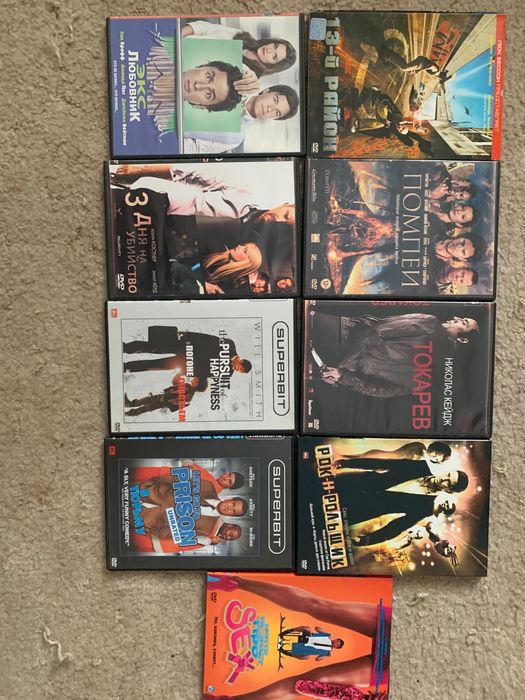 DVD диски: боевики, комедии, Задорнов и др.