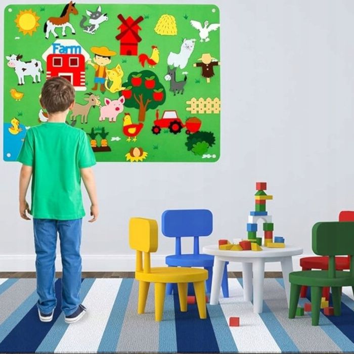 Tablica Filcowa Zabawka Filcowa Mata Na Rzepy Farma F21