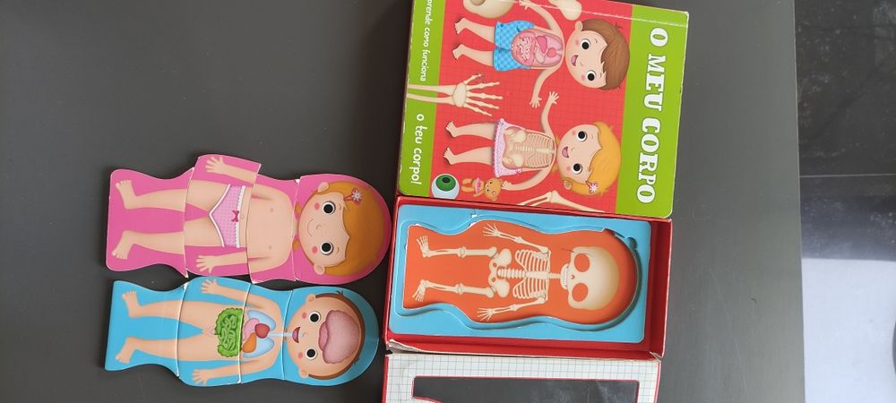 Livro puzzle corpo humano
