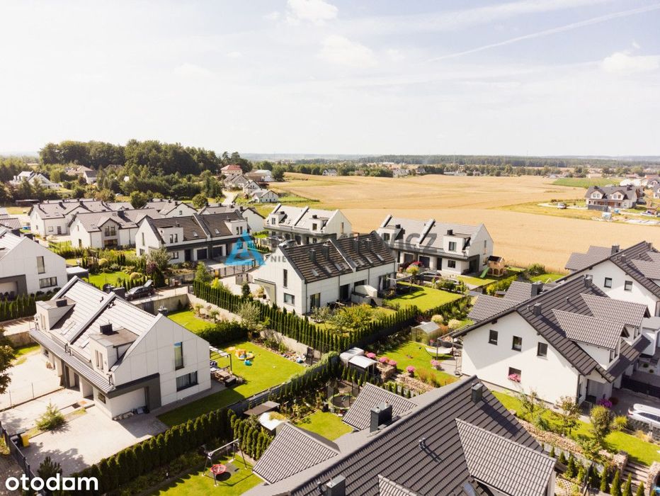 Wyjątkowy bliźniak z ogrodem i panoramą okolicy