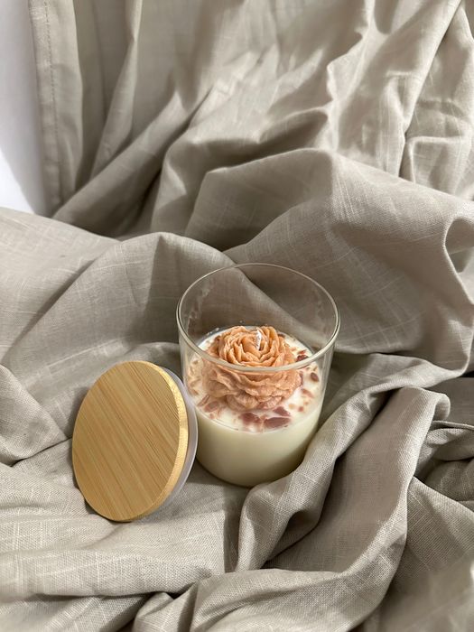 Vela artesanal cera de soja