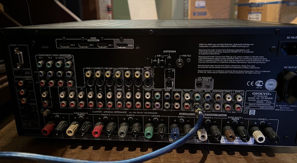 Тяжелый AV-ресивер Onkyo 7.1 TX-SR805