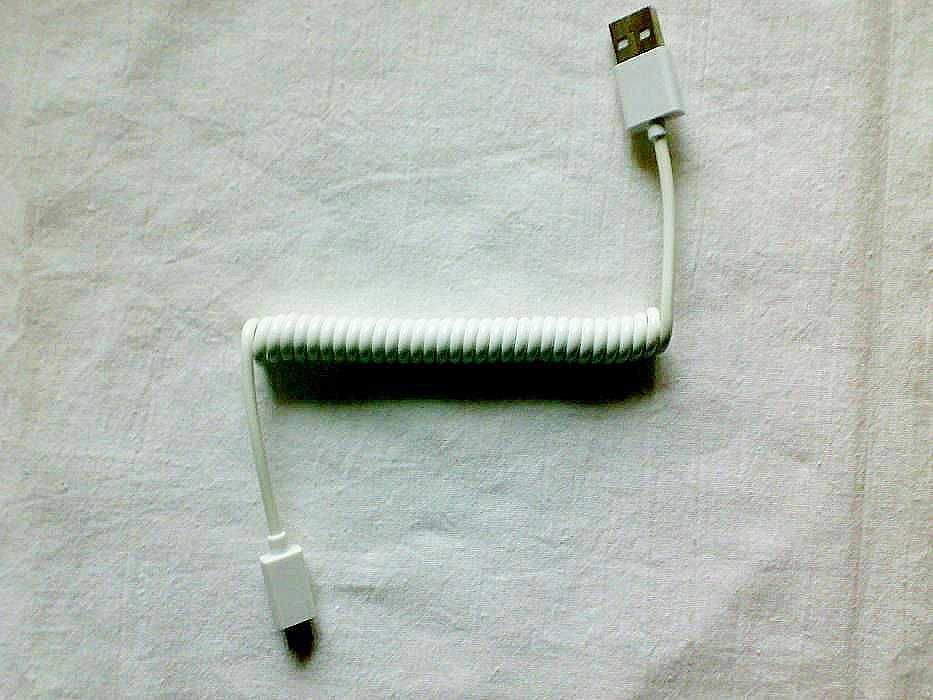 Кабель USB - micro USB (пружинящий) до 1А