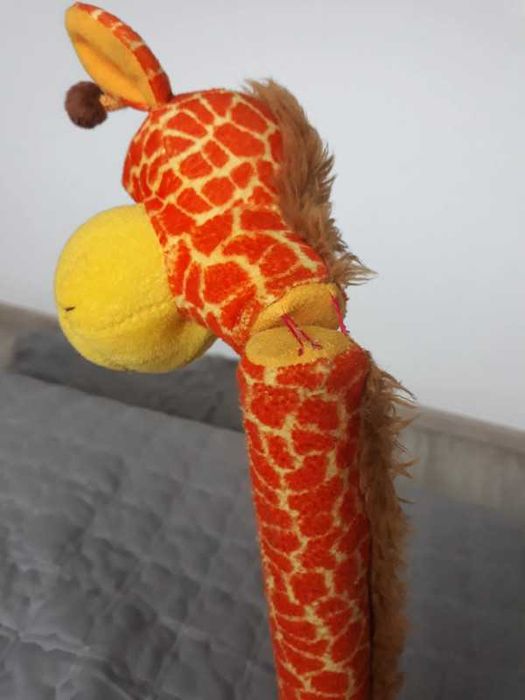 pluszak duża maskotka żyrafa głowa na magnes