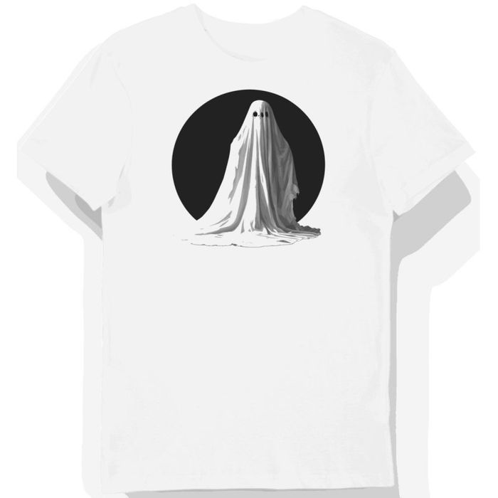 Koszulka męska biała z motywem duchów nawiedzających domy halloween 3XL