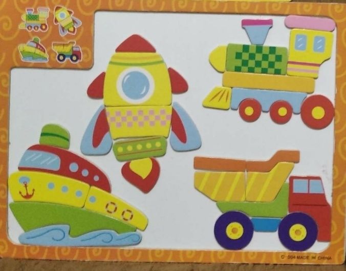 Пазлы деревянные магнитные