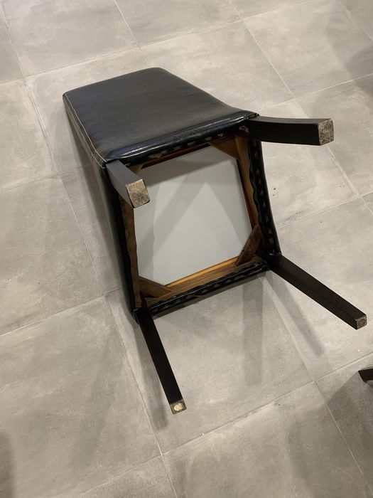 Conjunto 4 cadeiras sala jantar pretas wangue