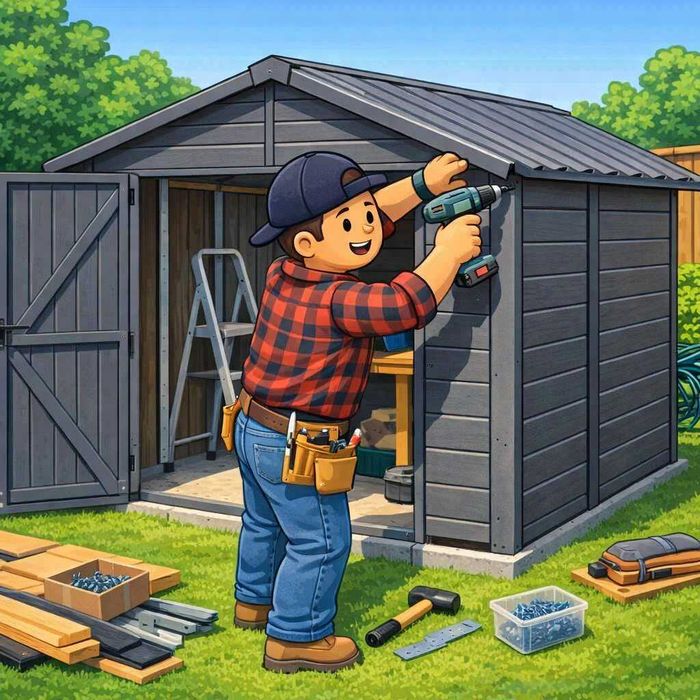 Montagem Abrigos de jardim