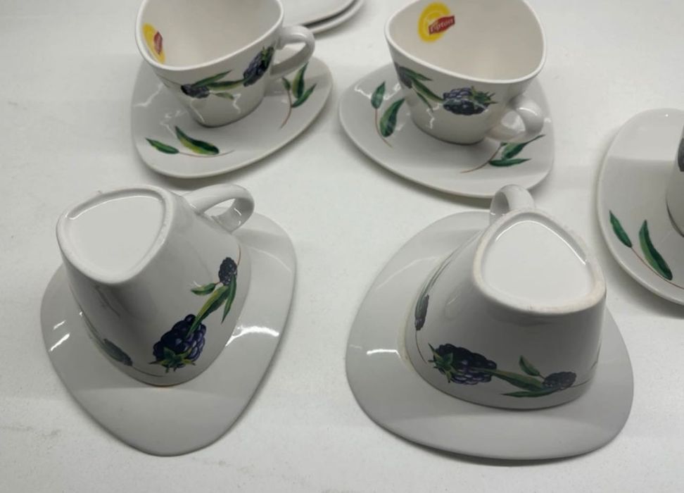 Filiżanki do kawy porcelanowe Lipton