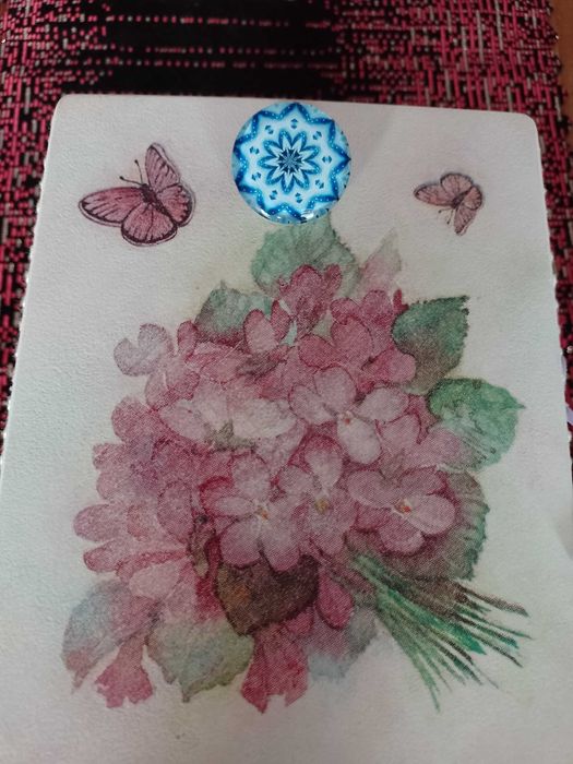 Broszka niebieska. Nowa.