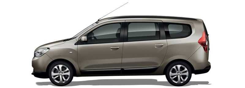 Bagażnik dachowy Dacia LODGY 2012 do 2022 MPV bazowy belki relingi