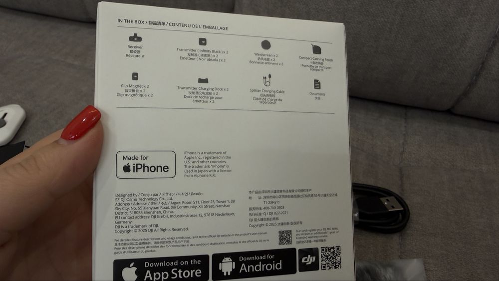 Мікрофонна система DJI Mic Mini Mobile Version (2 TX + 1 Mobile RX)