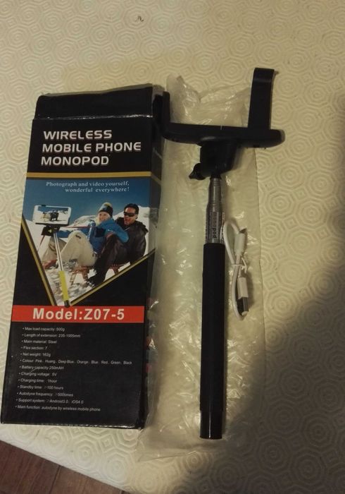 Monopod ou pau-selfie para telemóvel