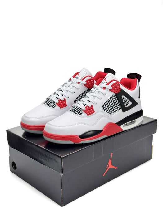 Кросівки Nike Air Jordan 4 Retro White (Бюджетна версія) | Кроссовки Найк чоловічі