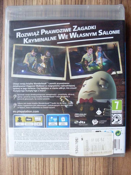 NOWA gra Wonderbook Detektyw Diggs Pl  do konsoli Ps 3