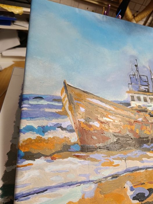 Obraz na ścianę łodka 40x50