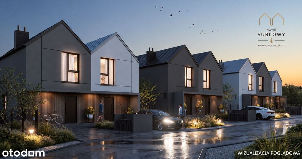 Nowe Subkowy - Twój nowy dom przy lesie | 85 m² | blisko Tczew Gdańsk