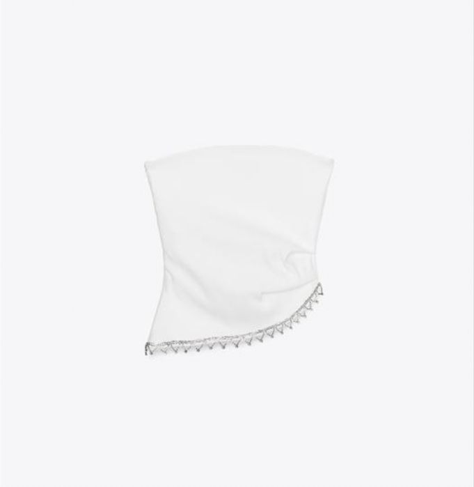 Топ бандо Zara белый